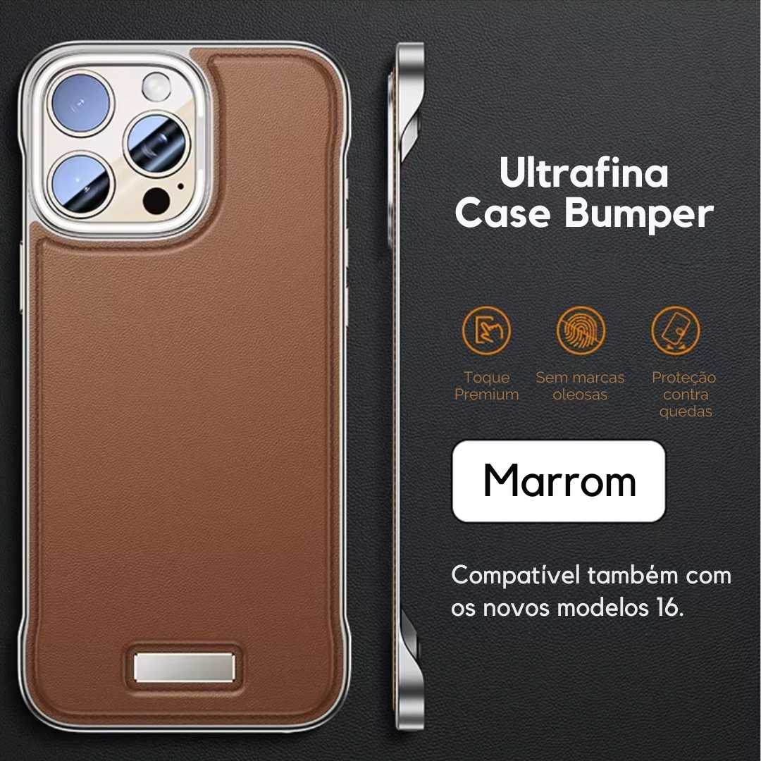 Case Bumper - Couro Ultrafina