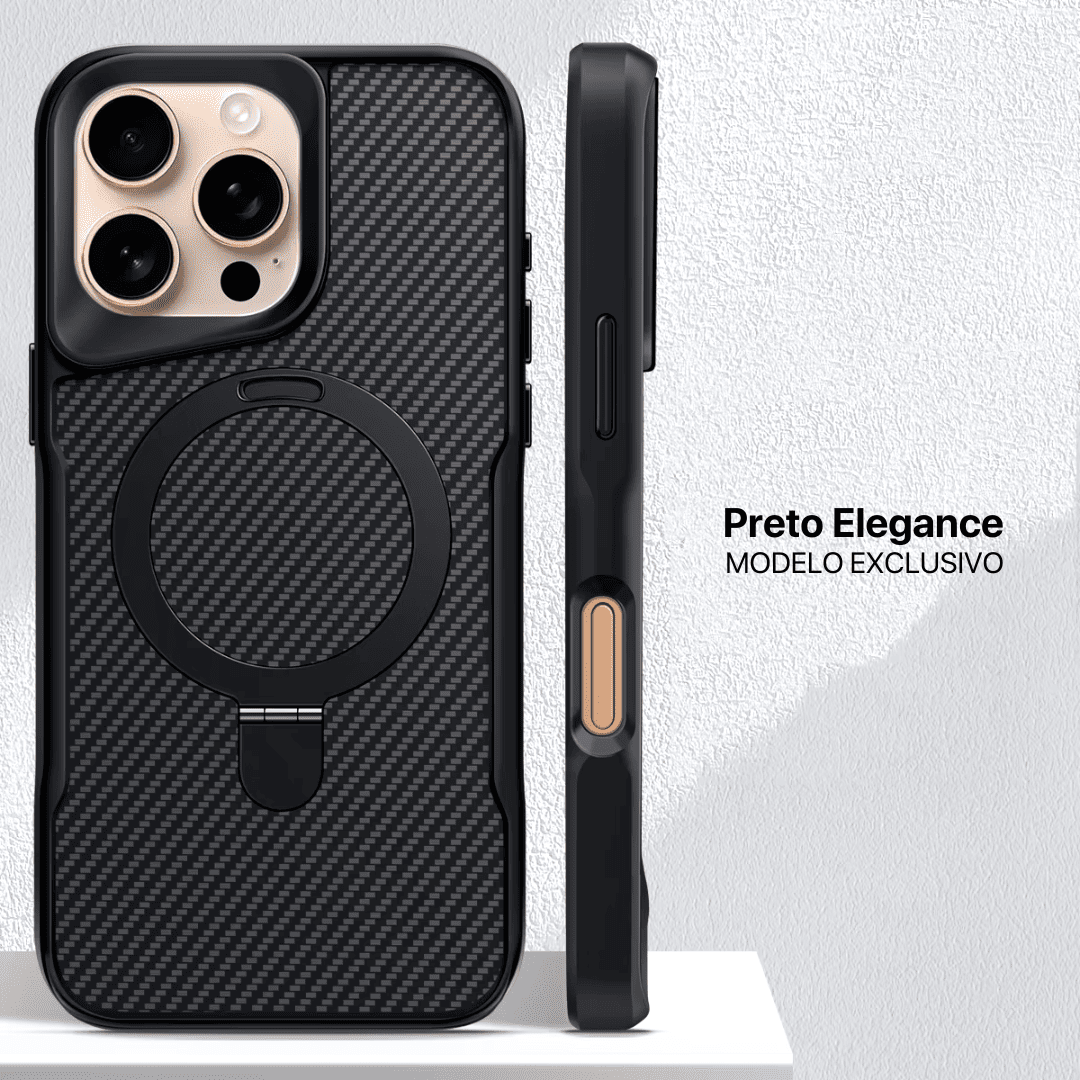 Case Elegance Premium - MagSafe e Suporte