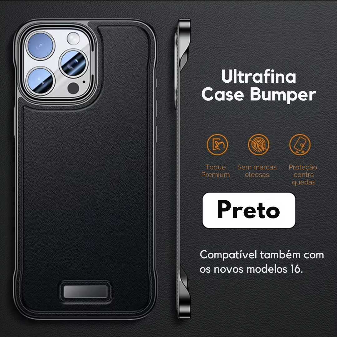 Case Bumper - Couro Ultrafina