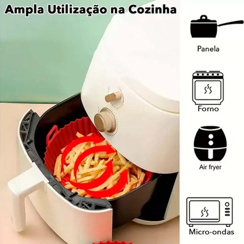 Silicone Clean -  Forma Reutilizável para AirFryer (Compre 1 Leve 6)