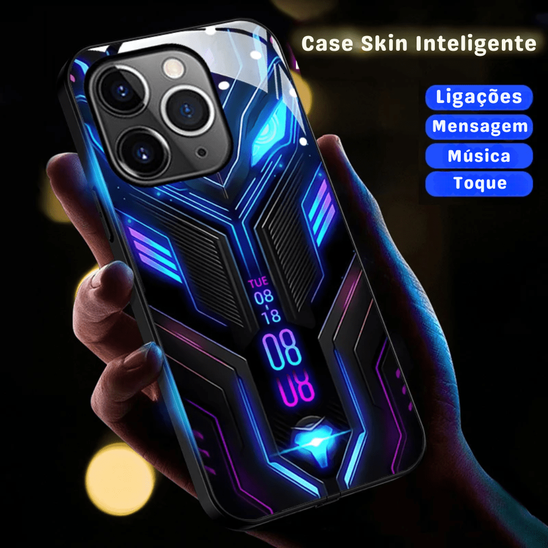 Case Skin Inteligente - Com Leds que piscam