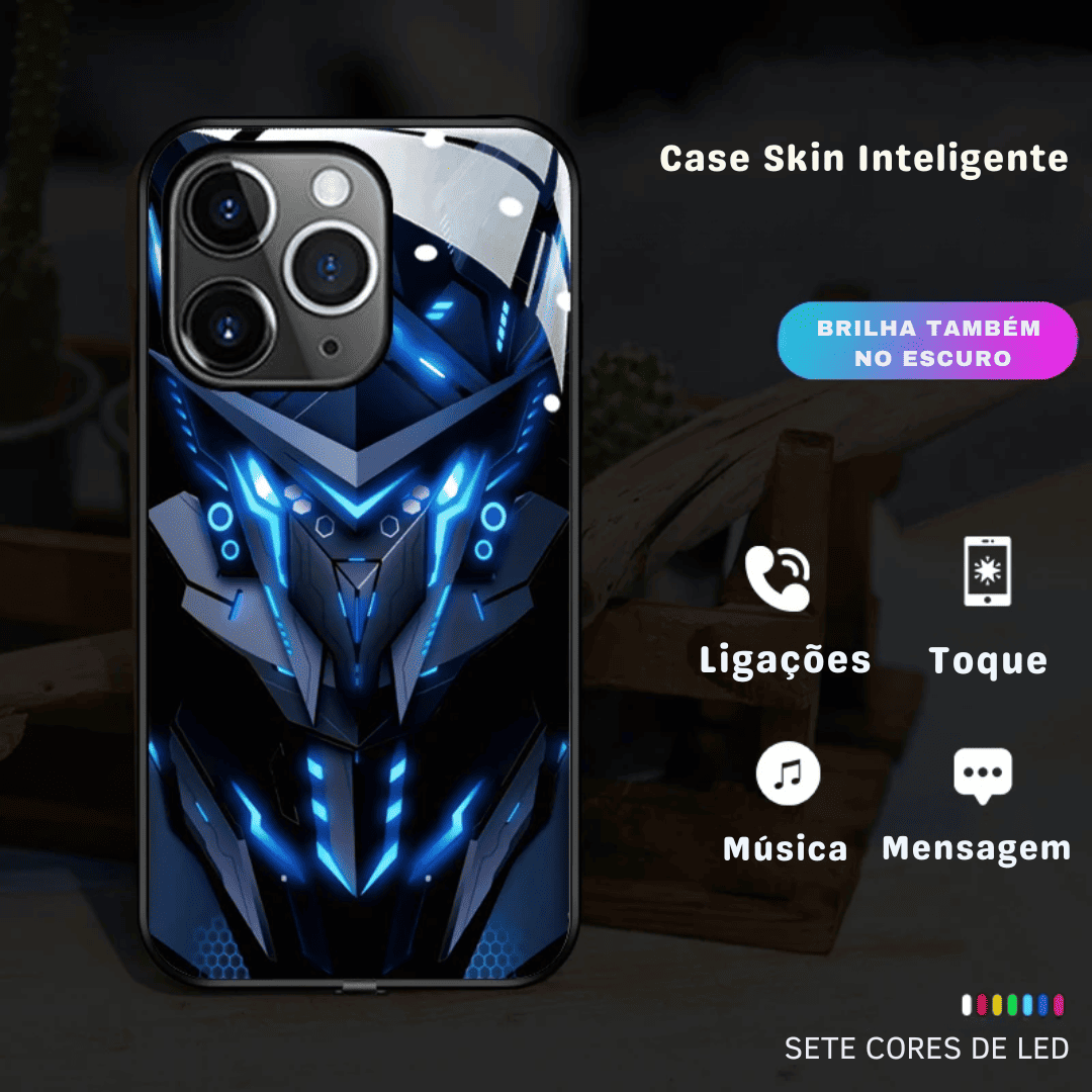 Case Skin Inteligente - Com Leds que piscam