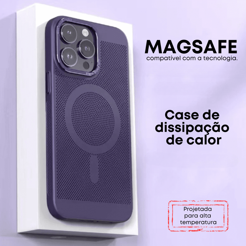 Case Exclusiva Max - Projetada para dissipar o calor (Compatível com MagSafe)