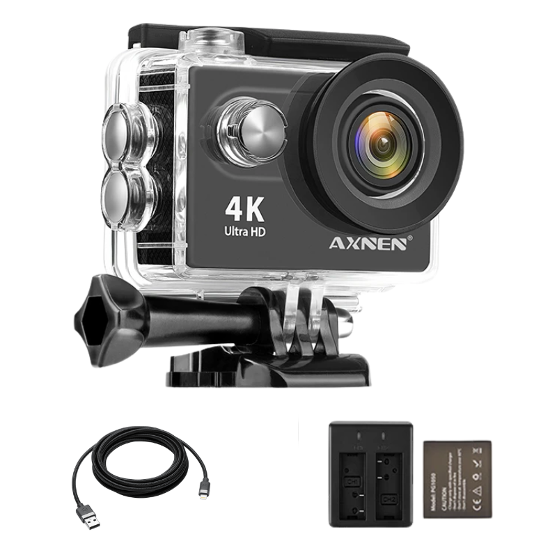 Câmera de Ação Profissional Portátil 4K Ultra HD 60FPS - Estilo Go Pro - lojaluarshop