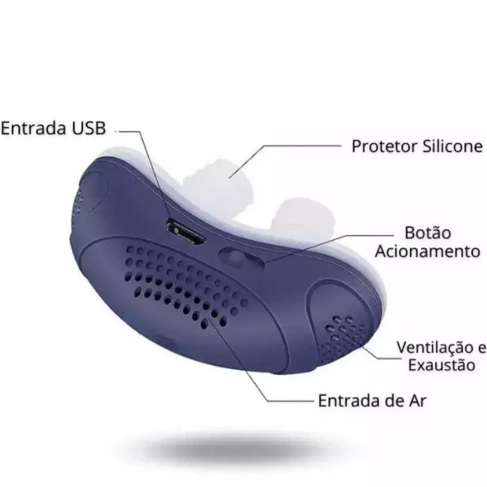 Anti Ronco Elétrico Mini Cpap - Aprovado pelos especialistas da CHEGA DE RONCO. - lojaluarshop