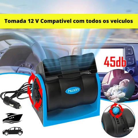 Climatizador Automotivo Ajustável sem ruídos Portátil - lojaluarshop